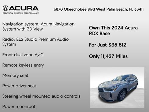 Certified 2024 Acura RDX SH-AWD w/ Technology Package image 7