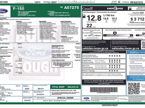 Used 2024 Ford F150 Lariat w/ Equipment Group 502A High AWD/4WD image 80