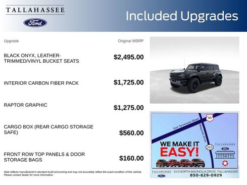 New 2026 Ford Bronco Raptor w/ Interior Carbon Fiber Pack image 3