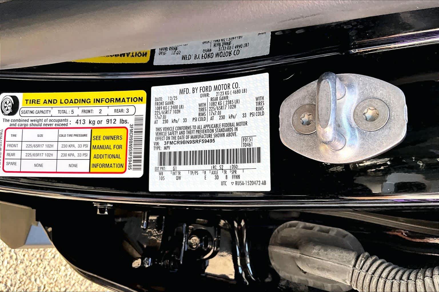 Certified 2025 Ford Bronco Sport Big Bend w/ Convenience Package AWD/4WD image 34