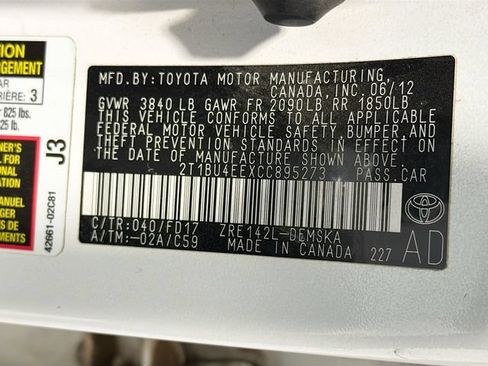 Used 2012 Toyota Corolla S FWD image 23