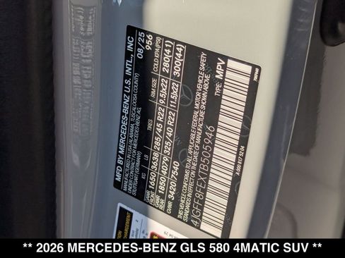 New 2026 Mercedes-Benz GLS 580 4MATIC image 21