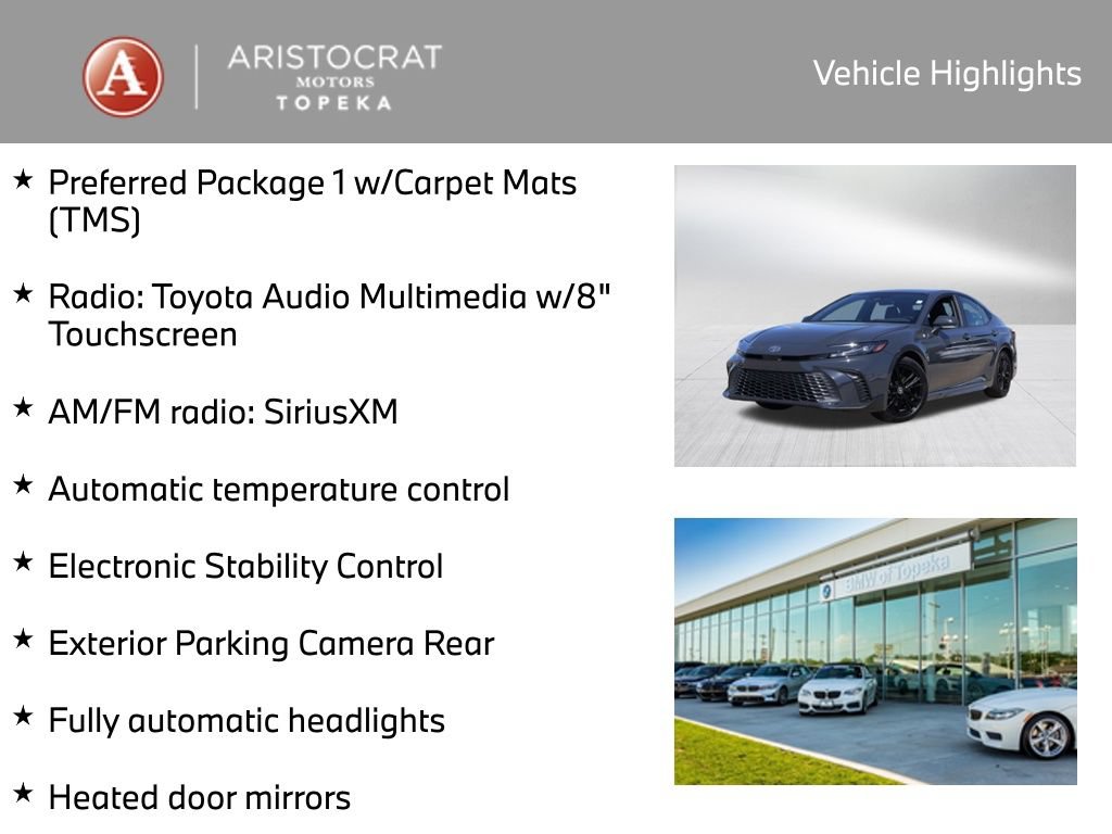 Used 2025 Toyota Camry SE FWD image 2