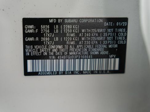 Used 2023 Subaru Outback Wilderness image 41