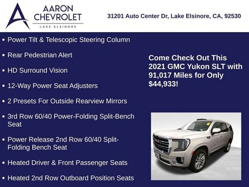 Used 2021 GMC Yukon SLT w/ SLT Premium Package image 14