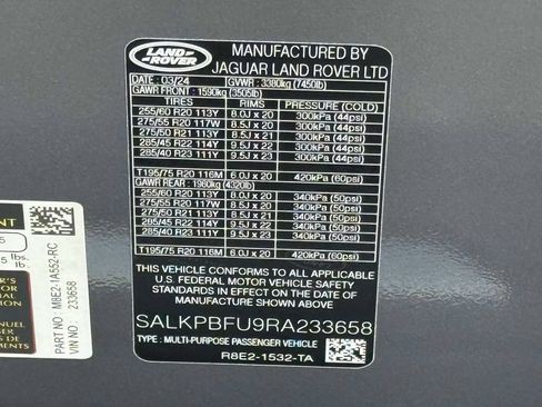 Used 2024 Land Rover Range Rover Long Wheelbase SE AWD/4WD image 33