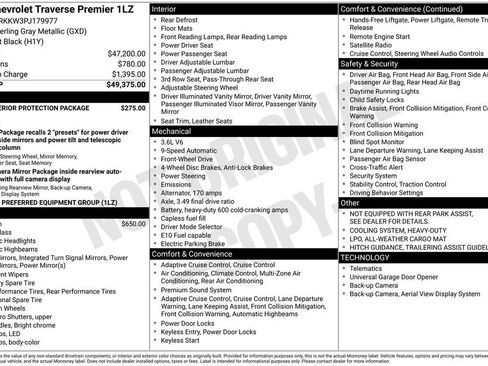Certified 2023 Chevrolet Traverse Premier image 40