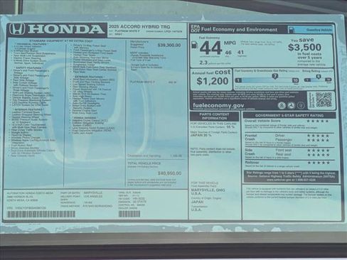 New 2025 Honda Accord Touring image 18