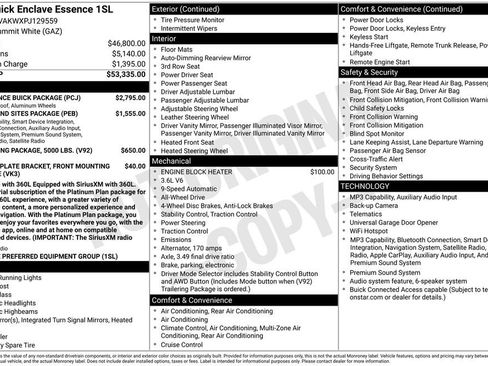 Used 2023 Buick Enclave Essence w/ Experience Buick Package AWD/4WD image 19