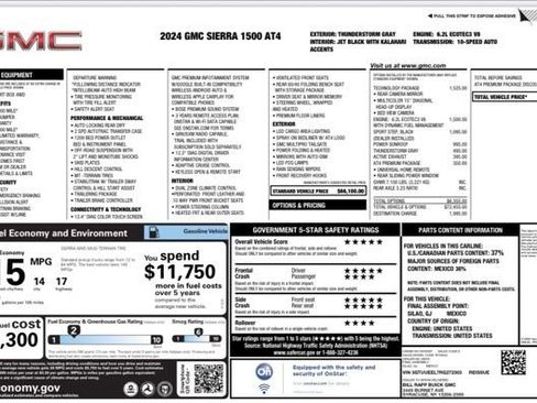 Used 2024 GMC Sierra 1500 AT4 w/ Technology Package image 26