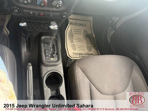 Used 2015 Jeep Wrangler Unlimited Sahara w/ Dual Top Group AWD/4WD image 17