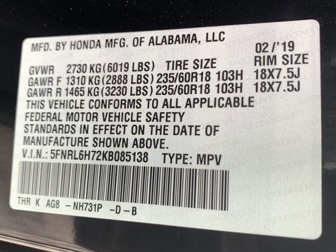 Used 2019 Honda Odyssey EX-L image 50