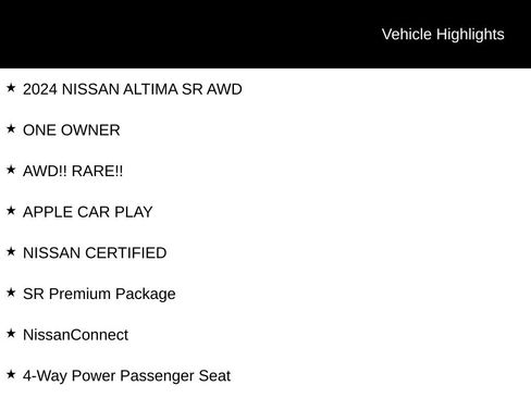 Certified 2024 Nissan Altima 2.5 SR w/ SR Premium Package AWD/4WD image 6