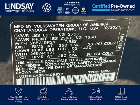 Used 2022 Volkswagen Atlas SEL Premium image 28