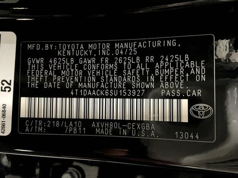 Certified 2025 Toyota Camry XLE w/ Premium Plus Package image 45