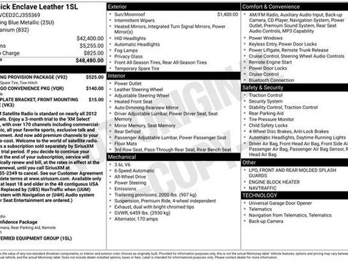 Used 2012 Buick Enclave Leather w/ Trailering Provision Package image 12