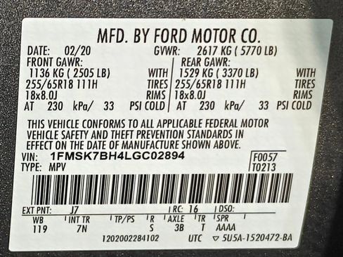 Used 2020 Ford Explorer Base image 52