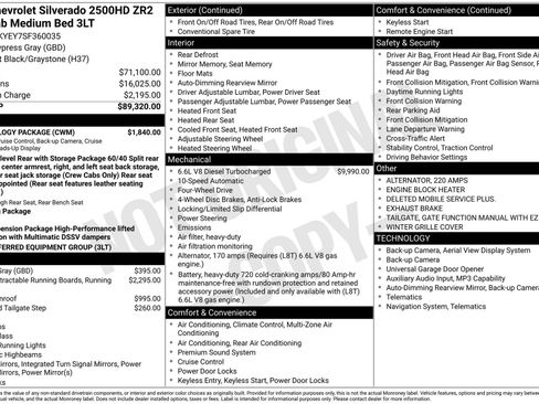 Used 2025 Chevrolet Silverado 2500 ZR2 w/ Technology Package image 45