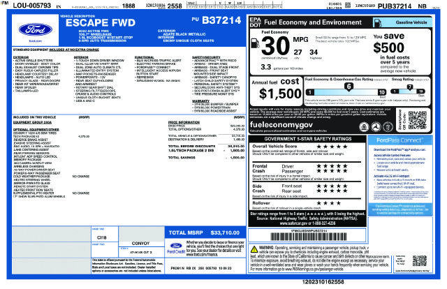 Used 2023 Ford Escape Active w/ Tech Pack #2 FWD image 5