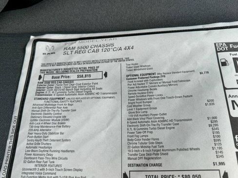 Used 2024 RAM 5500 SLT w/ Quick Order Package 2YG SLT AWD/4WD image 14