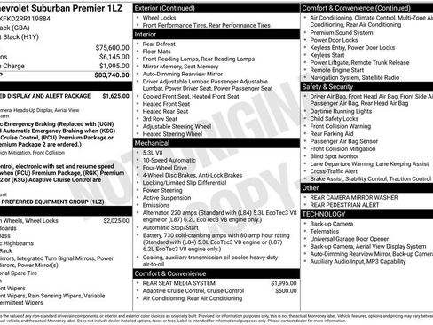 Used 2024 Chevrolet Suburban Premier AWD/4WD image 32