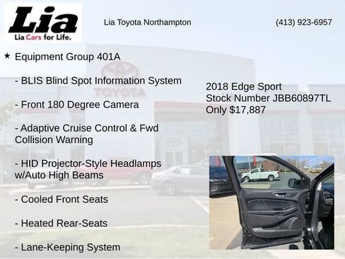 Used 2018 Ford Edge Sport w/ Equipment Group 401A image 7