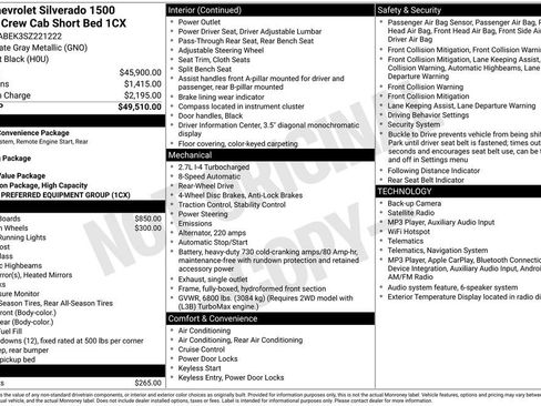 Used 2025 Chevrolet Silverado 1500 Custom RWD image 5