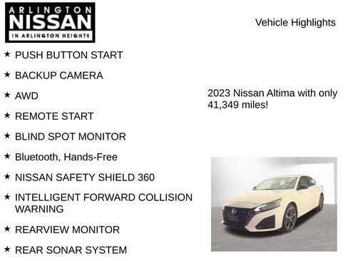 Used 2023 Nissan Altima 2.5 SR AWD/4WD image 7