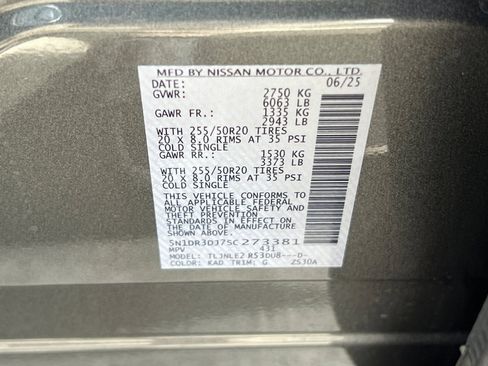 New 2025 Nissan Pathfinder Platinum w/ Cargo Package image 35