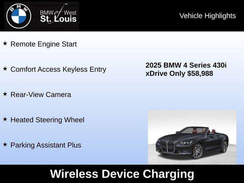 Used 2025 BMW 430i xDrive Convertible w/ Premium Package image 96