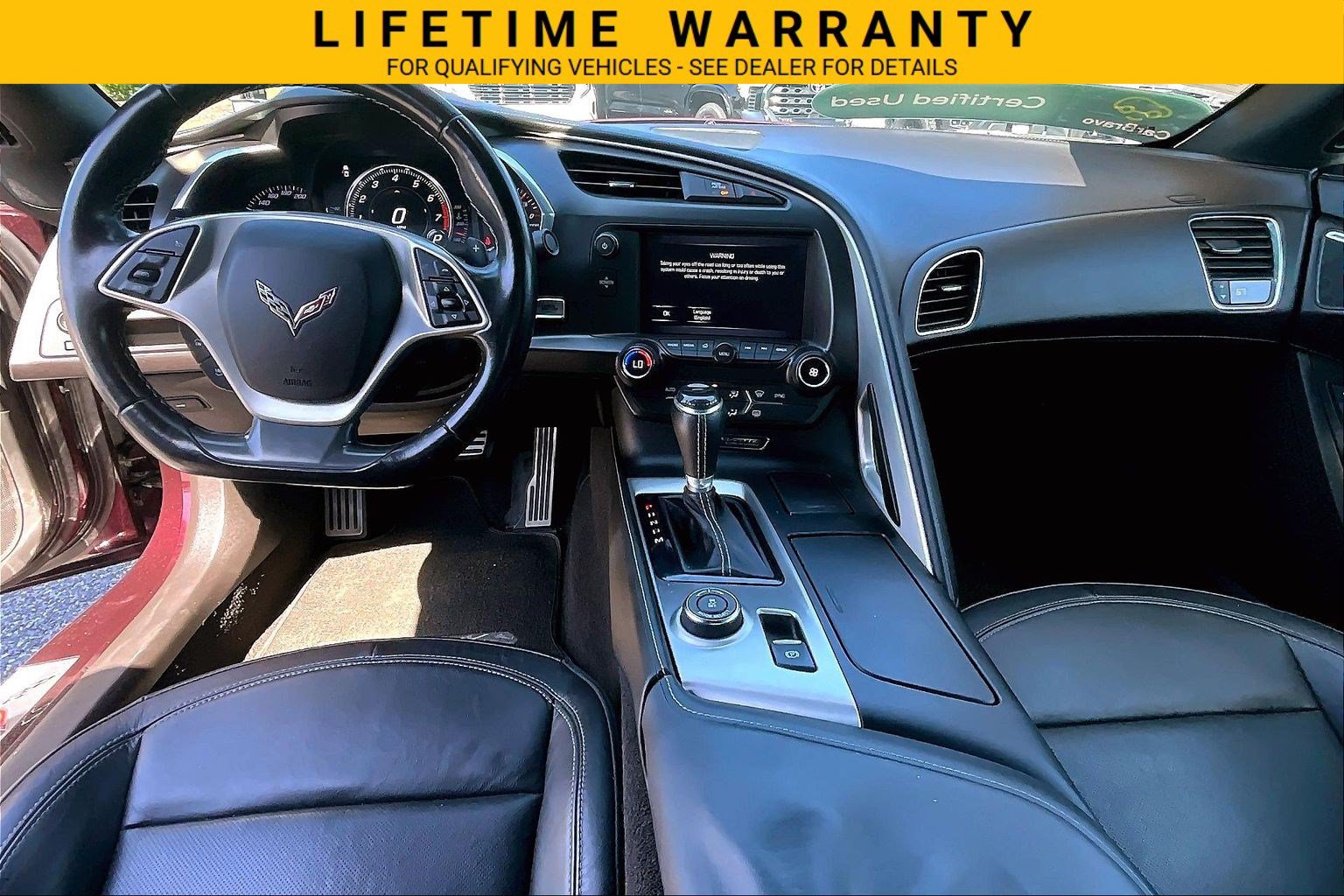 Certified 2017 Chevrolet Corvette Stingray Coupe w/ Carbon Flash Badge Package RWD image 16