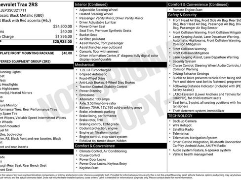 Used 2025 Chevrolet Trax RS FWD image 5