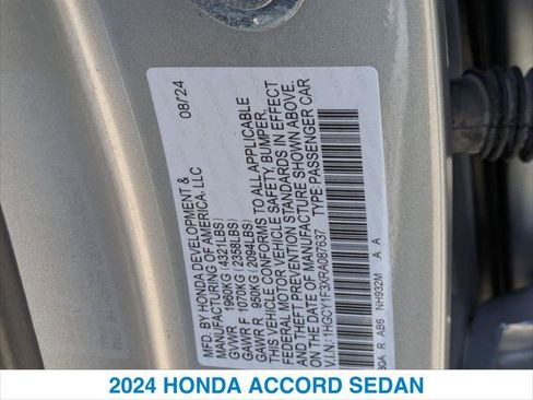 Certified 2024 Honda Accord EX image 26