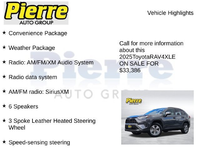 Used 2025 Toyota RAV4 XLE w/ Convenience Package AWD/4WD image 7