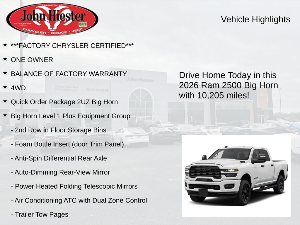 Used 2026 RAM 2500 Big Horn AWD/4WD image 3