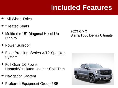 Used 2023 GMC Sierra 1500 Denali Ultimate AWD/4WD image 3