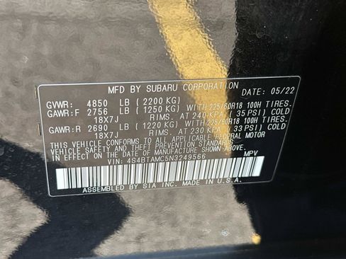 Used 2022 Subaru Outback Limited AWD/4WD image 17