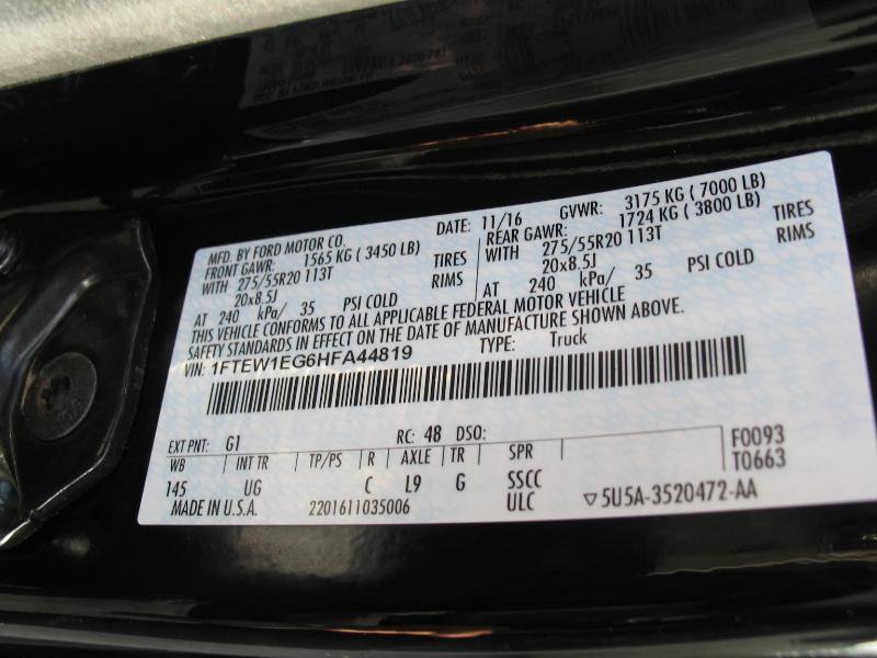 Used 2017 Ford F150 XLT w/ Equipment Group 302A Luxury AWD/4WD image 54