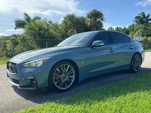 Used 2021 INFINITI Q50 Red Sport 400 w/ Carbon Fiber Package RWD image 8