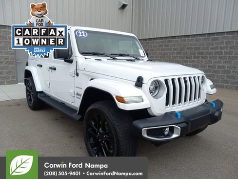 Used 2022 Jeep Wrangler Unlimited Sahara 4xe w/ Cold Weather Group image 1