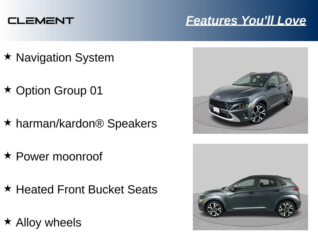 Certified 2022 Hyundai Kona Limited FWD image 9