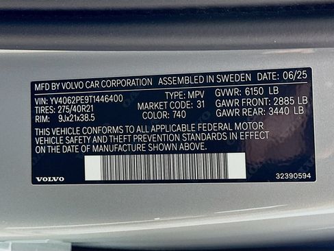 Used 2026 Volvo XC90 B6 Plus w/ Protection Package Premier AWD/4WD image 48