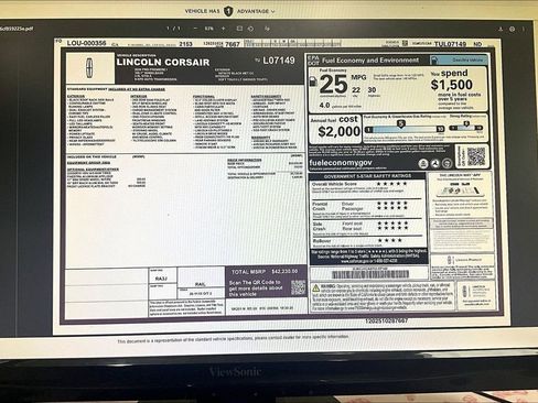 New 2026 Lincoln Corsair Premiere image 14