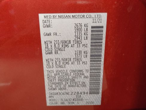 Used 2022 Nissan Pathfinder SL FWD image 33