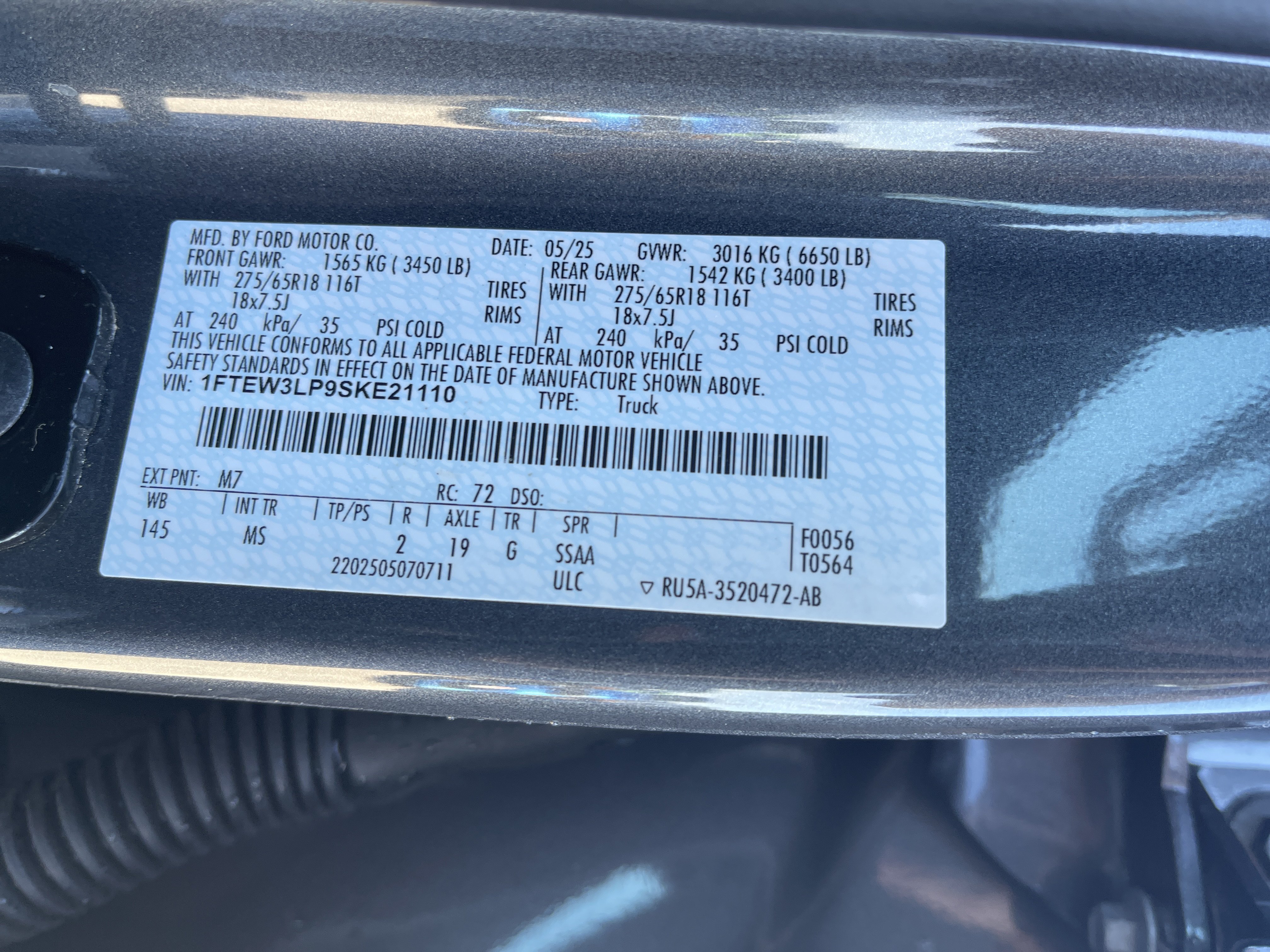 Used 2025 Ford F150 XLT w/ Equipment Group 301A Standard AWD/4WD image 38