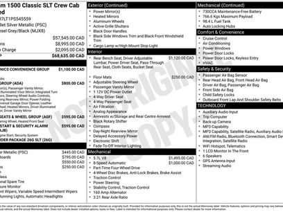 Used 2023 RAM 1500 Classic SLT w/ Electronics Convenience Group