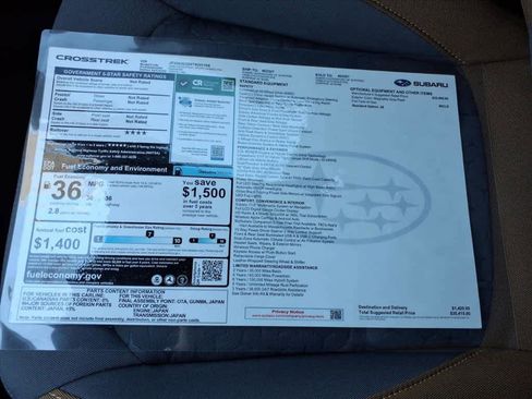 New 2026 Subaru Crosstrek 2.5i Sport image 40