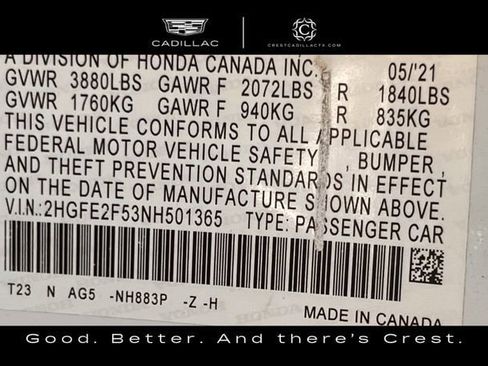 Used 2022 Honda Civic Sport image 27