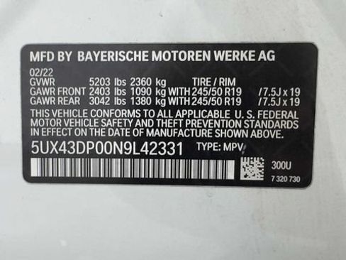 Used 2022 BMW X3 sDrive30i w/ Convenience Package RWD image 38