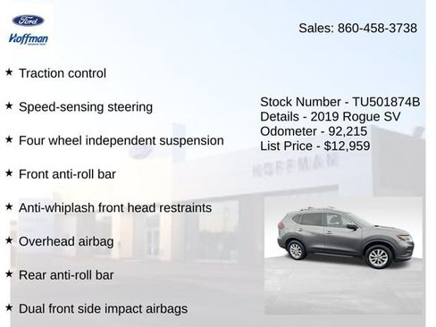 Used 2019 Nissan Rogue SV AWD/4WD image 15